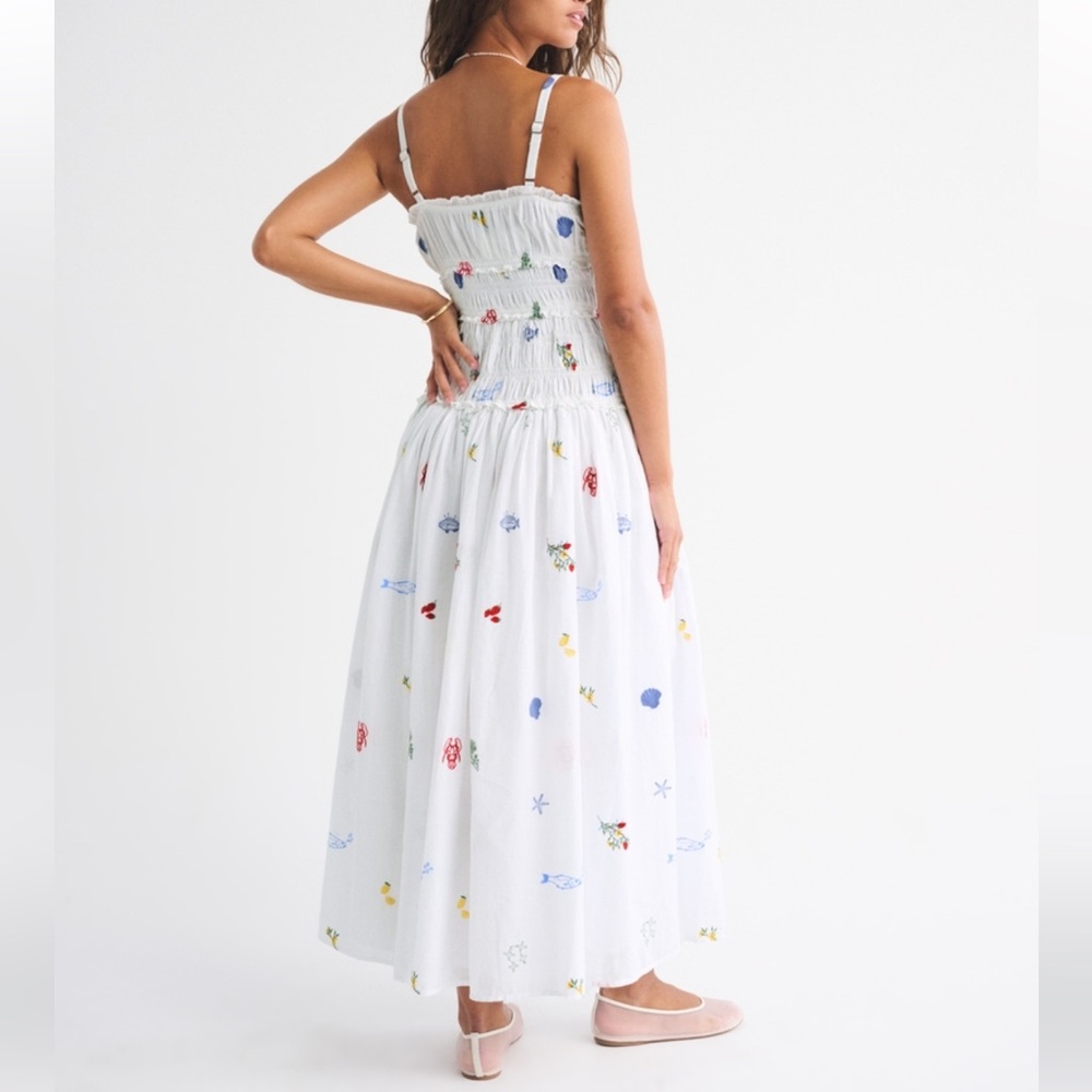 Abercrombie White Coastal Floral Dress - Picture 2 of 4